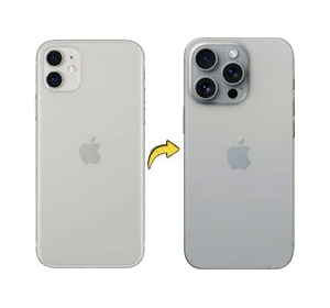 Korpus iPhone 11—17 Pro gümüşü (yığılma)