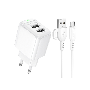 Şarj başlığı 2USB Borofone BAS41A ağ