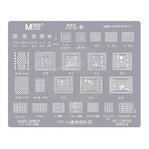 Trafaret MaAnt iPhone 12/ 12 Pro/ 12 Pro Max ehtiyat hissəsi - iFix