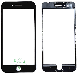 Şüşə ekran üçün/ OCA/ çərçivə iPhone 8 Plus qara Şüşə ekran üçün/ OCA/ çərçivə iPhone 8 Plus qara