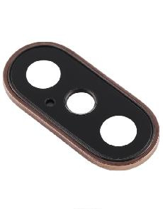 Kamera şüşəsi iPhone X/ iPhone XS/ iPhone XS Max çərçivədə qızılı