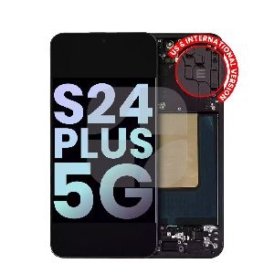 Ekran Samsung S24 Plus (S926B) çərçivədə qara SVC ehtiyat hissəsi - iFix