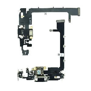 Enerji doldurma paneli/ sistem konnektoru/ mikrofon iPhone 11 Pro Max qara Enerji doldurma paneli/ sistem konnektoru/ mikrofon iPhone 11 Pro Max qara