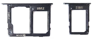 SİM tutucu Samsung A6 (A600)/ A6 Plus (A605)/ J4 (J400)/ J5 (J530)/ J6 (J600)/ J7 (J730)/ J8 (J810) (2 komplekt) qara
