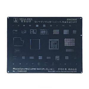 Trafaret BGA Mega-Idea iPhone 11/ 11 Pro/ 11 Pro Max (BZ32) Trafaret BGA Mega-Idea iPhone 11/ 11 Pro/ 11 Pro Max (BZ32)