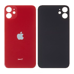 Arxa qapaq iPhone 11 (böyük kəsik) qırmızı ORG Arxa qapaq iPhone 11 (böyük kəsik) qırmızı ORG