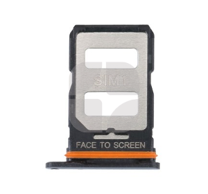 SİM tutucu Xiaomi 12T/ 12T Pro (22071212AG/ 22081212UG) qara ehtiyat hissəsi - iFix