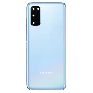 Arxa qapaq kamera şüşəsi ilə Samsung S20 (G980F) mavi Arxa qapaq kamera şüşəsi ilə Samsung S20 (G980F) mavi