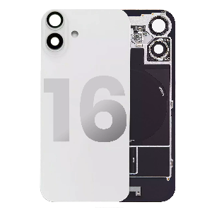 Arxa qapaq kamera şüşəsi ilə iPhone 16 ağ ORG Arxa qapaq kamera şüşəsi ilə iPhone 16 ağ ORG