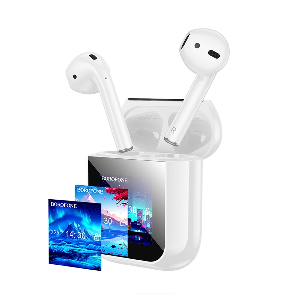 Qulaqlıq simsiz Borofone BW86 ekranlı ağ Qulaqlıq simsiz Borofone BW86 ekranlı ağ