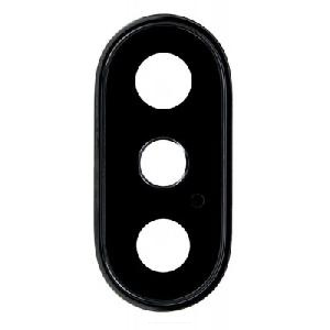 Kamera şüşəsi iPhone X/ iPhone XS/ iPhone XS Max çərçivədə qara