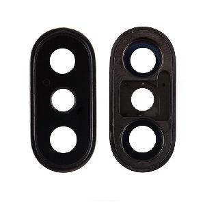 Kamera şüşəsi iPhone X çərçivədə gümüş