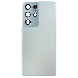 Arxa qapaq kamera şüşəsi ilə Samsung S21 Ultra (G998B) boz