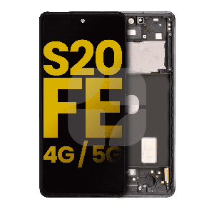 Ekran Samsung S20 FE (G780F) çərçivədə ağ ORG ehtiyat hissəsi - iFix