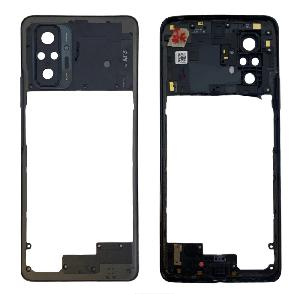 Korpusun orta hissəsi kamera şüşəsi ilə Xiaomi Redmi Note 10 Pro qara  Korpusun orta hissəsi kamera şüşəsi ilə Xiaomi Redmi Note 10 Pro qara
