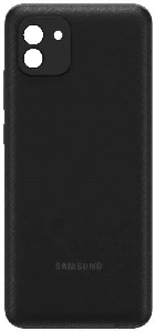 Arxa qapaq Samsung A03 (A035F) qara Arxa qapaq Samsung A03 (A035F) qara