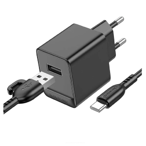 Şarj adapteri USB Borofone BAS11A (Type-C) qara Şarj adapteri USB Borofone BAS11A (Type-C) qara