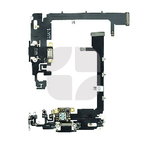Enerji doldurma paneli/ sistem konnektoru/ mikrofon iPhone 11 Pro Max qara ehtiyat hissəsi - iFix