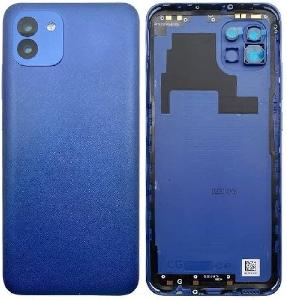 Arxa qapaq kamera şüşəsi ilə Samsung A03 (A035F) mavi Arxa qapaq kamera şüşəsi ilə Samsung A03 (A035F) mavi