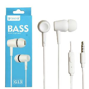Qulaqlıq 3.5mm Celebrat G13 ağ Qulaqlıq 3.5mm Celebrat G13 ağ