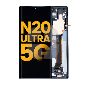 Ekran Samsung Note 20 Ultra (N985F) çərçivədə qara ORG ehtiyat hissəsi - iFix