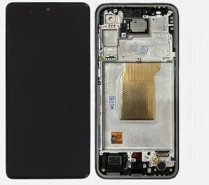 Ekran Samsung A35 (A356) çərçivədə qara ORG