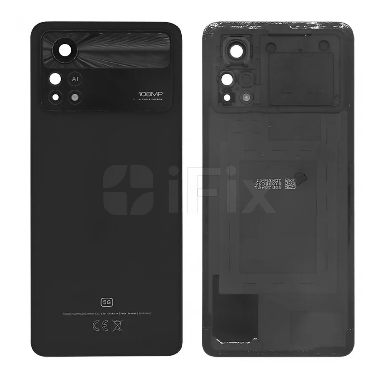 Arxa qapaq kamera şüşəsi ilə Xiaomi Poco X4 Pro 5G qara Arxa qapaq kamera şüşəsi ilə Xiaomi Poco X4 Pro 5G qara