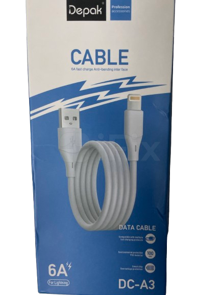Kabel USB Depak DC-A3 (Lightning) ağ Kabel USB Depak DC-A3 (Lightning) ağ