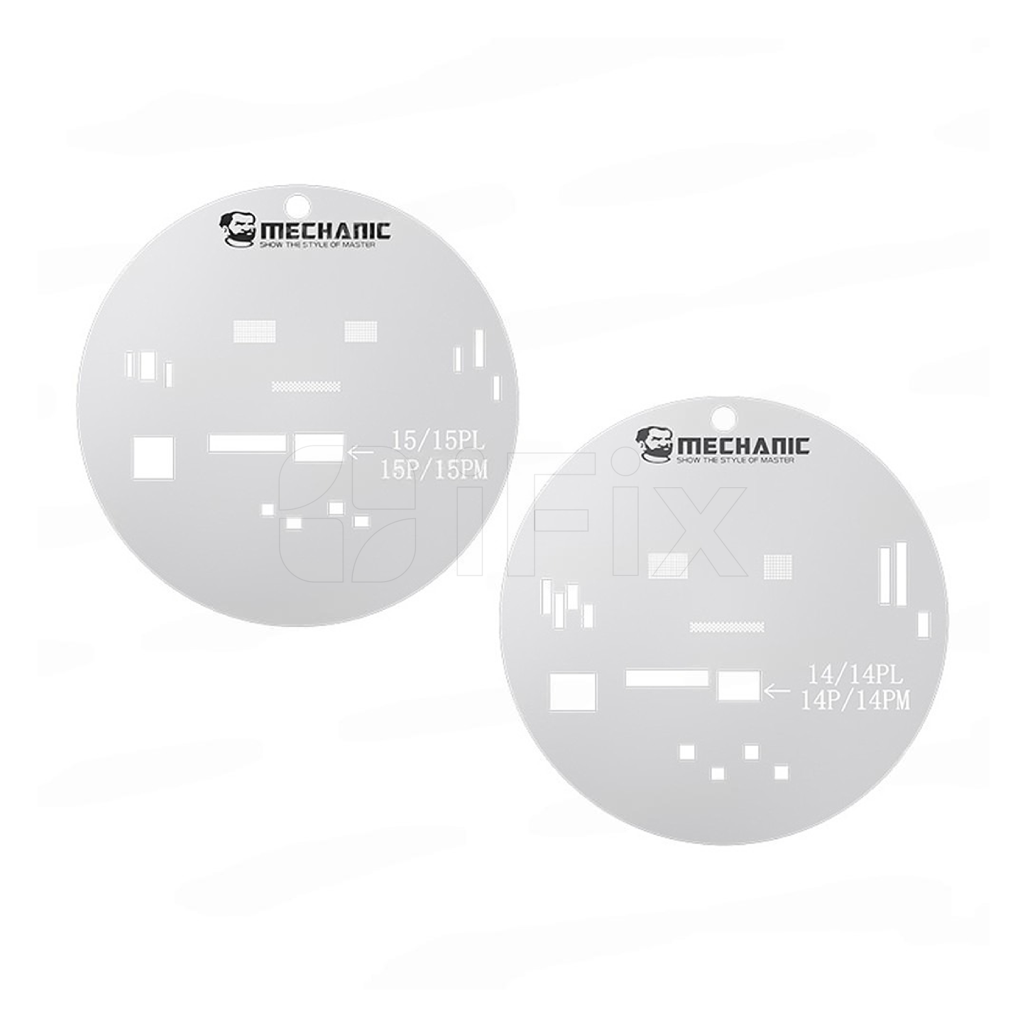 Trafaret UFO MECHANIC iPhone 15/ 15 Pro/ 15 Pro Max/ 15 Plus ekran üçün