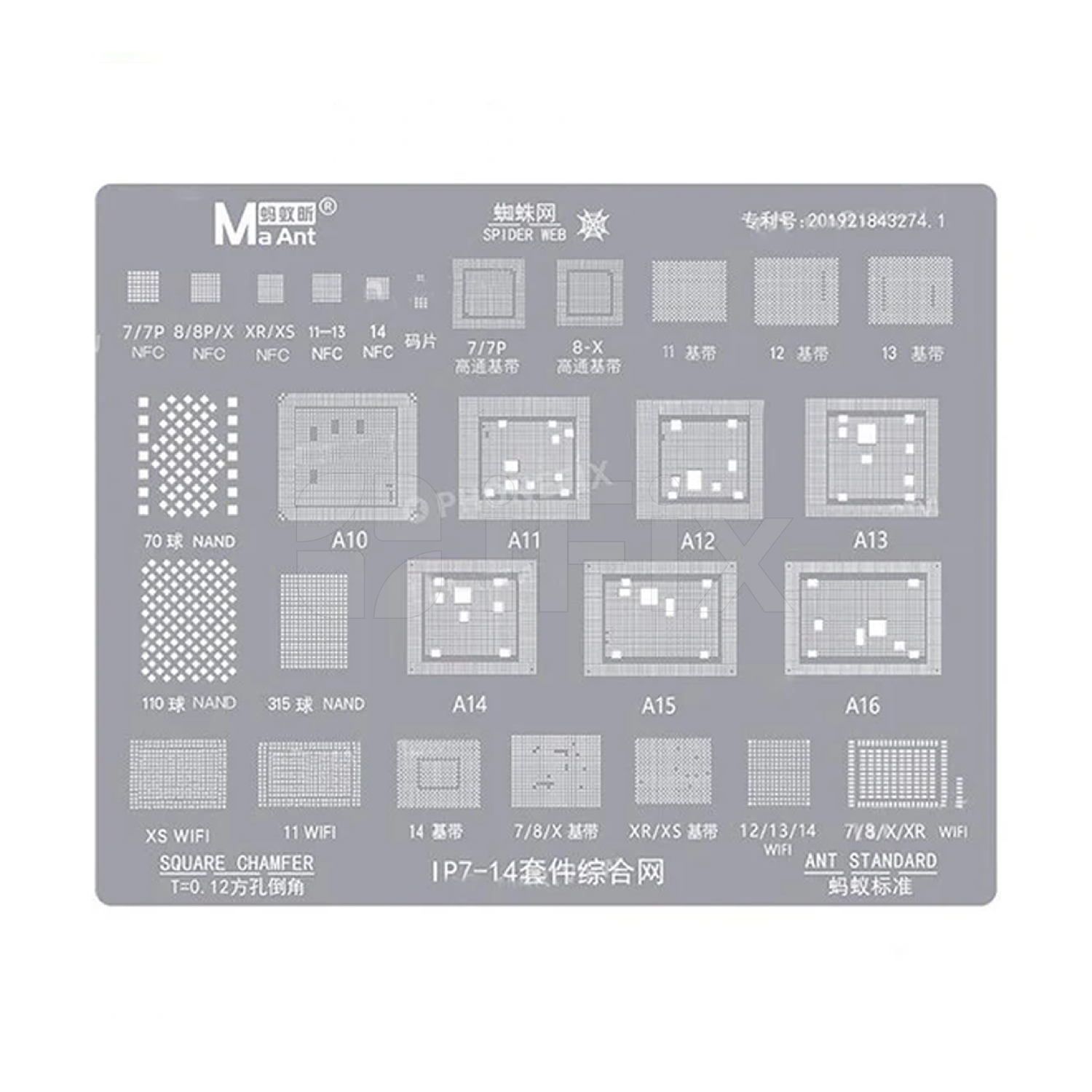 Trafaret MaAnt iPhone 13/ 13 Pro/ 13 Pro Max/ 13 Mini Trafaret MaAnt iPhone 13/ 13 Pro/ 13 Pro Max/ 13 Mini