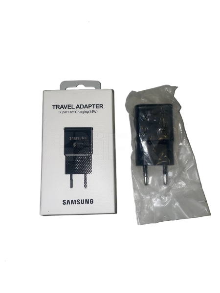 Şarj başlığı USB QC 15W Samsung AA qutuda qara Şarj başlığı USB QC 15W Samsung AA qutuda qara