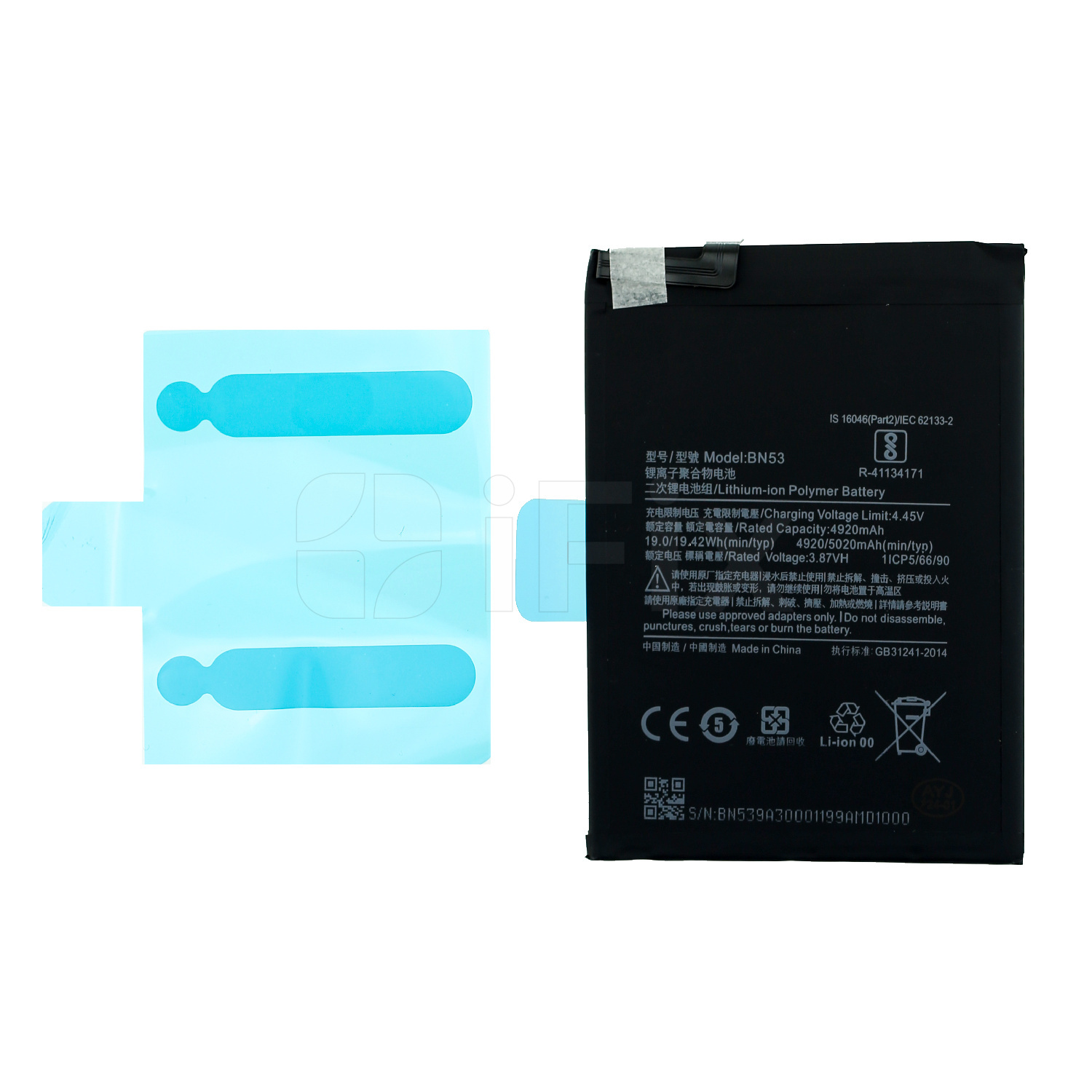 Batareya Xiaomi Redmi Note 10 Pro/ Note 9 Pro (BN53) YIIKOO Batareya Xiaomi Redmi Note 10 Pro/ Note 9 Pro (BN53) YIIKOO