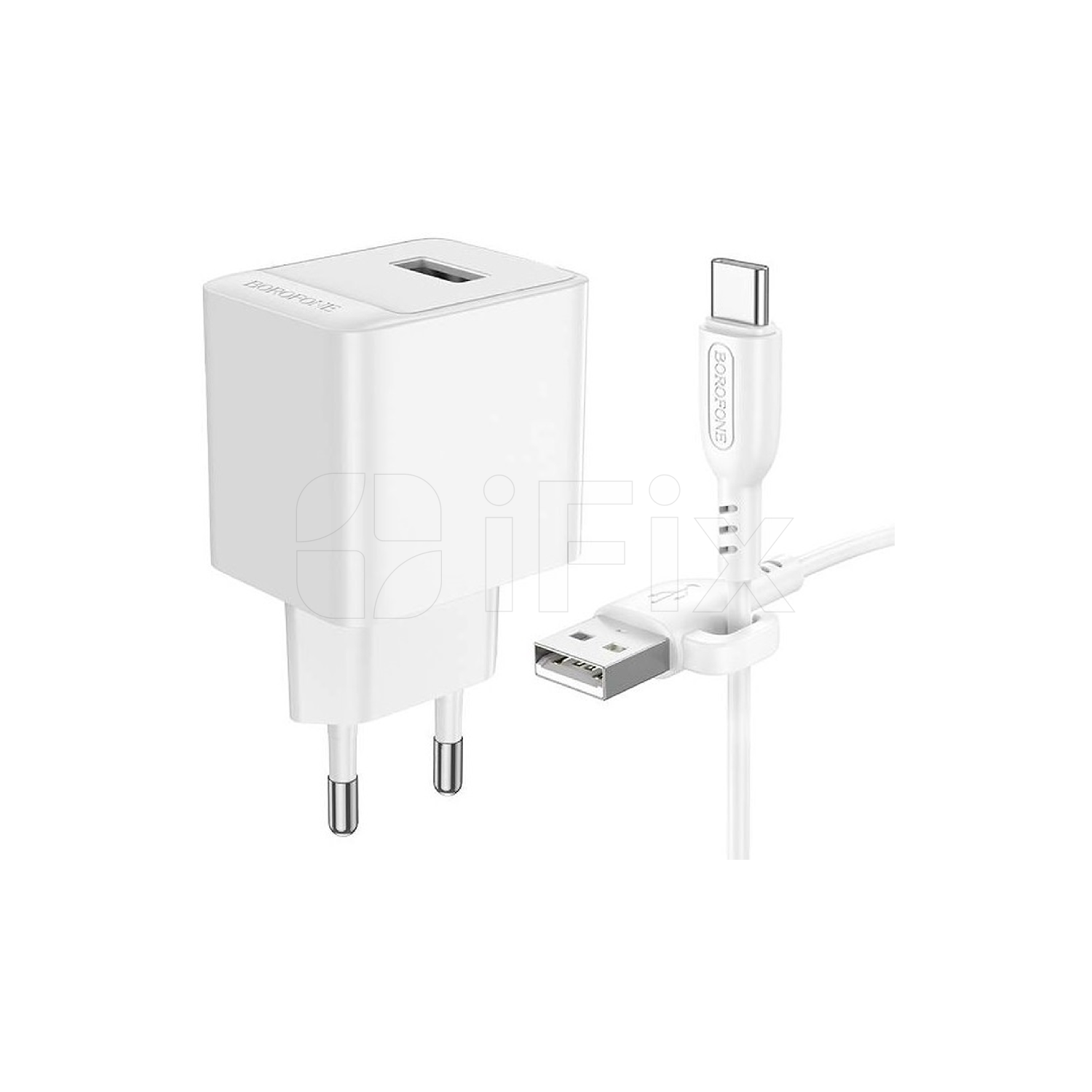 Şarj adapteri USB Borofone BAS11A (Lightning) ağ Şarj adapteri USB Borofone BAS11A (Lightning) ağ