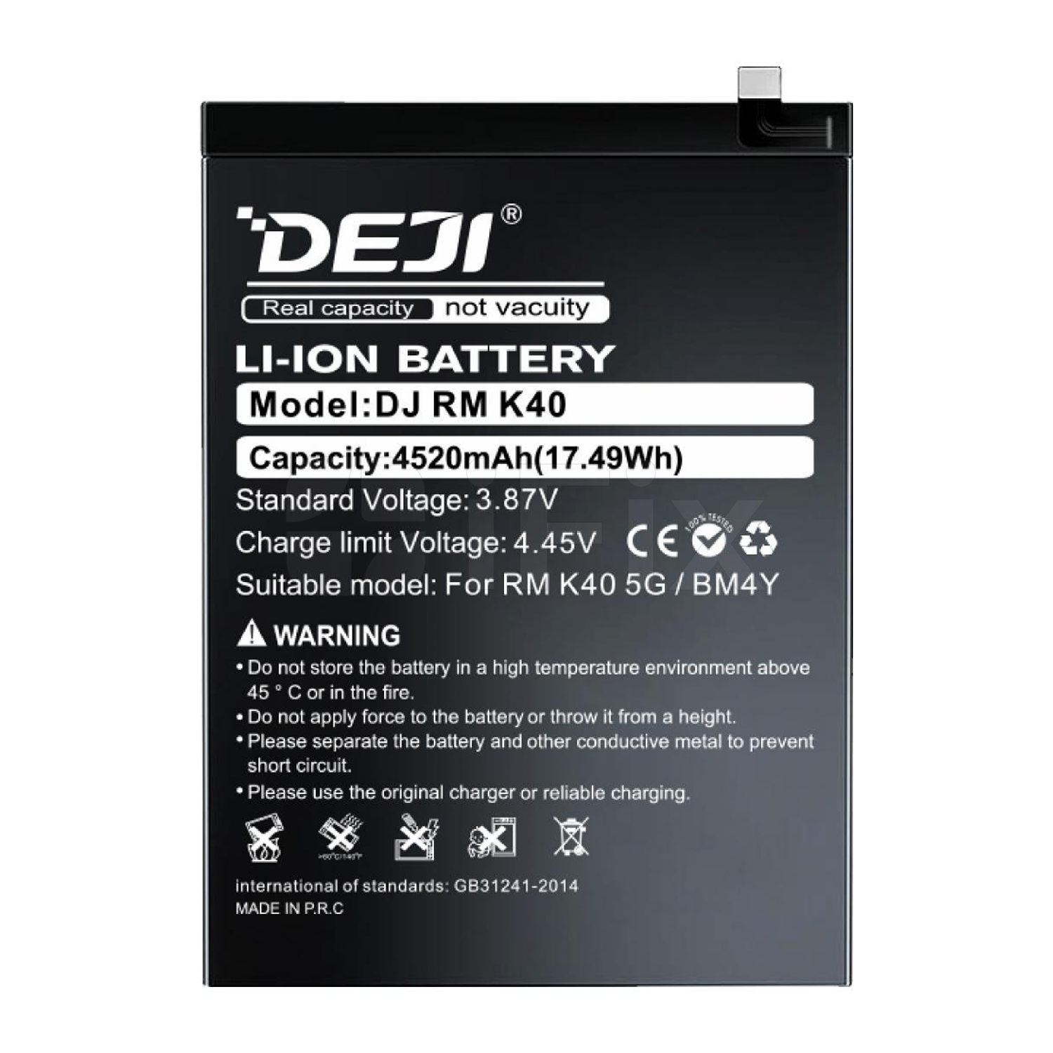 Batareya Xiaomi Poco F3/ Mi 11i/ Mi 11X Pro/ Redmi K40/ K40 Pro (BM4Y) DEJI