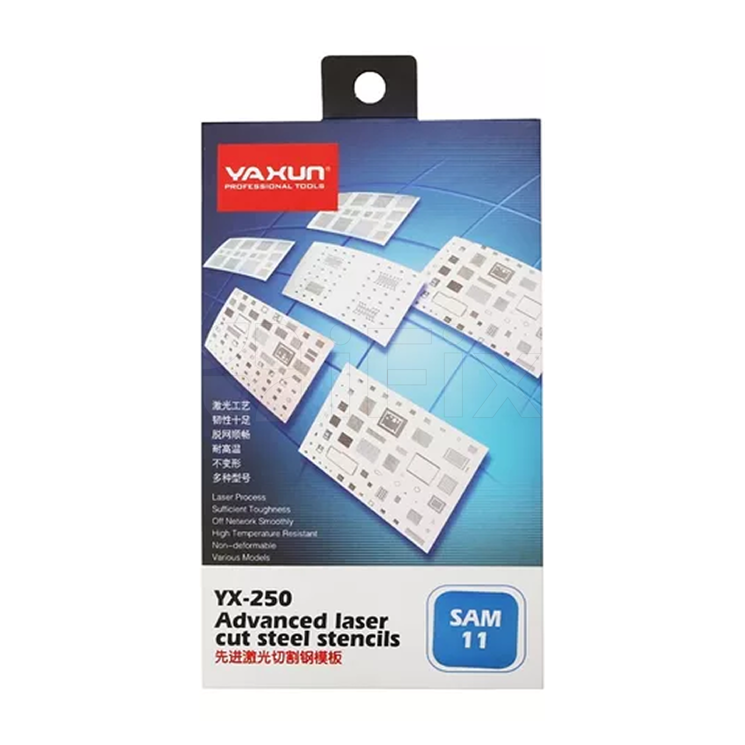 Trafaret YaXun YX-250 SM14 Samsung A10 - A70 seriyası Exynos 7870/ 7884/ 7885/ 7904/ 9610/ 9611 CPU Trafaret YaXun YX-250 SM14 Samsung A10 - A70 seriyası Exynos 7870/ 7884/ 7885/ 7904/ 9610/ 9611 CPU