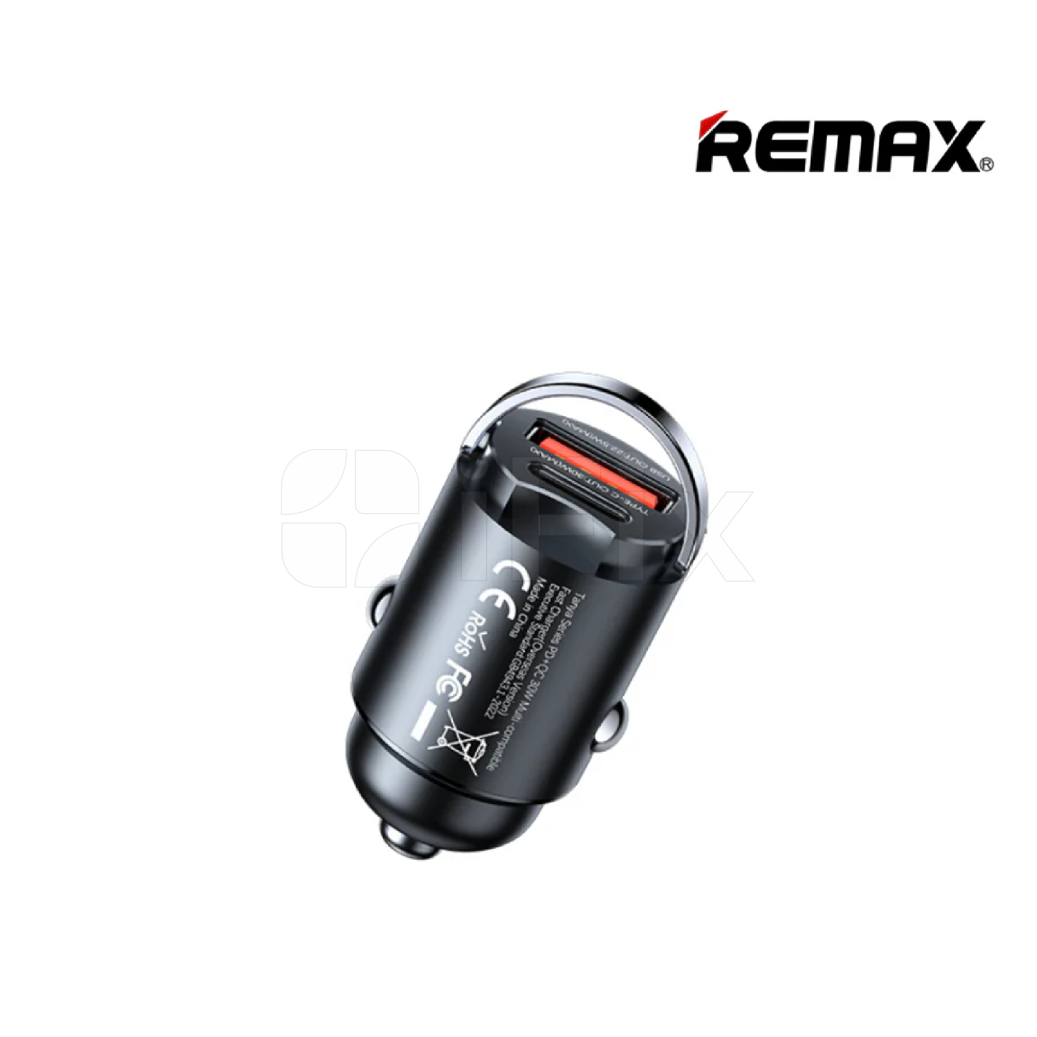 Şarj başlığı maşın üçün PD+USB 30W Remax RCC359 qara Şarj başlığı maşın üçün PD+USB 30W Remax RCC359 qara